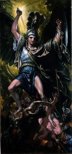 Saint Michael and the Dragon by Benjamin West