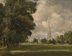 Salisbury Cathedral from Lower Marsh Close by John Constable