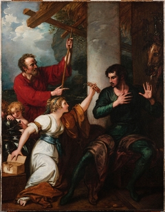 Scene from Ariosto's "Orlando Furioso": The Damsel and Orlando by Benjamin West