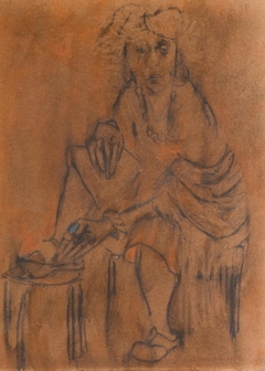 Seated Woman by Zero Mostel