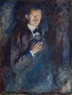 Self-Portrait with Cigarette by Edvard Munch