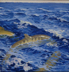 Sharks in the Indian Ocean by Akseli Gallen-Kallela