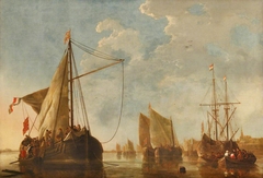 Shipping on the Maas at Dordrecht by Aelbert Cuyp