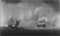 Ships in a Breeze by British School