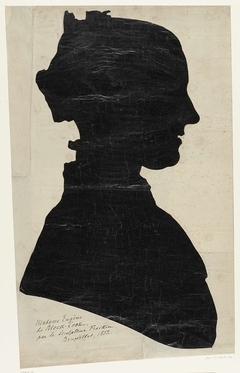 Silhouet van Madame Eugène de Block-Looz by Charles Auguste Fraikin