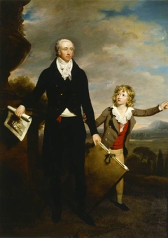 Sir Richard Colt Hoare, 2nd Bt (1758–1838) with his Son Henry Hoare (1784-1836) by Samuel Woodforde