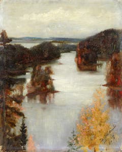 Sketch for Kaukola Ridge at Sunset by Albert Edelfelt