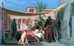 Socrates seeking Alcibiades in the house of Aspasia by Jean-Léon Gérôme