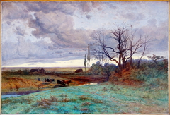 Soirée d'octobre à Gargilesse (Creuse) by Gustave Eugène Castan