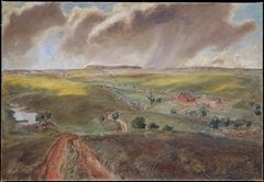 Spring Shower (Western Kansas Landscape) by John Steuart Curry