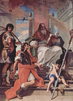 Ss. Prokulus, Firmus, Rusticus of Verona and an Angel by Sebastiano Ricci