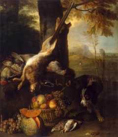 Still Life with a Dead Hare and Fruit by Alexandre-François Desportes