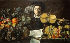 Still-Life with a Violinist by Master of the Acquavella Still-Life