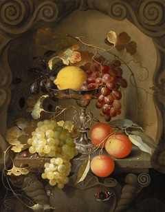 Still Life with Cartouche by Laurens Craen