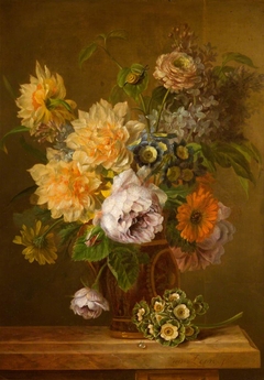 Still Life with Flowers by Willem van Leen