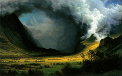 Storm in the Mountains by Albert Bierstadt