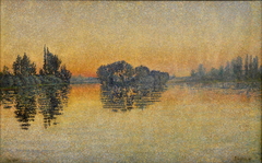 Sunset, Herblay, Opus 206 by Paul Signac