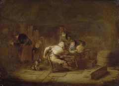 Tavern Interior with Peasants by Adriaen van Ostade