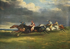 The 1821 Derby at Epsom by Théodore Géricault