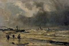 The Approaching Storm on the Coast Near Boulogne by Narcisse Virgilio Díaz