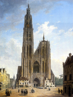 The Cathedral of Antwerp by Domenico Quaglio the Younger