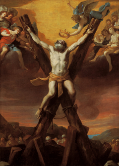 The crucifixion of St Andrew by Mattia Preti