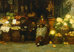 The female greengrocer by Luigi Nono