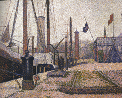 The „Maria“ at Honfleur by Georges Seurat