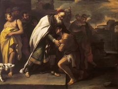 The Parable of the The Prodigal Son: Received Home by his Father by Luca Giordano