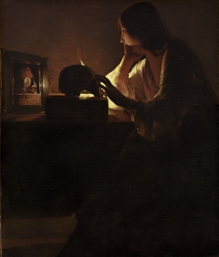 The Repentant Magdalen by Georges de La Tour