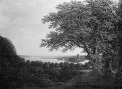 The Ruins of Stegeborg Castle near Vettern in Eastern Gotland by Carl Johan Fahlcrantz