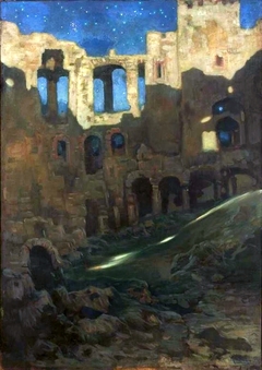 The Ruins of the Krzyżtopór Castle in Ujazd by Kazimierz Stabrowski