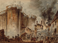 The Storming of the Bastille by Jean-Pierre Houël