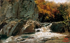 The Waterfall by Charles-François Daubigny