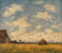 The wheat field by Louis Braquaval