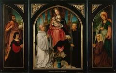 Triptych: Virgin and Child with Saints and Donors by Jan Provoost