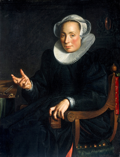 Portrait of Christina Wtewael van Halen (1568-1629) by Joachim Wtewael