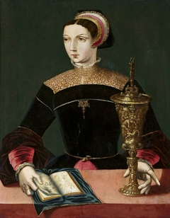 Mary Magdalene with a chalice and a book by Master of the Female Half-Lengths