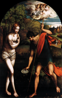 Baptism of Christ by Parmigianino