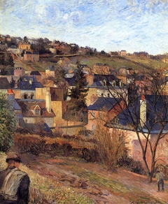 Blue roofs of Rouen by Paul Gauguin