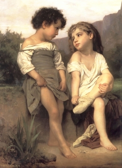 At the Edge of the Brook by William-Adolphe Bouguereau