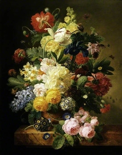 Vase of flowers by Mélanie de Comoléra