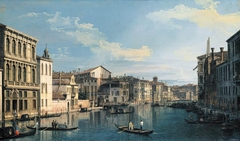 Venice: The Grand Canal from Palazzo Flangini to the Church of San Marcuola by Canaletto