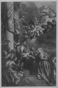 Vermählung der hl. Katharina (nach Veronese) by August Wolf