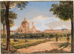 View of St.Charles’s Church and the Polytechnic Institute by Rudolf von Alt