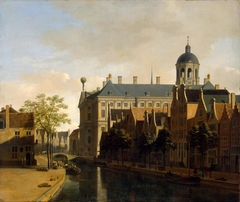 View of the Ratshuis in Amsterdam by Gerrit Adriaenszoon Berckheyde