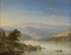 View of the Rhine River near Andernach by Herman Saftleven