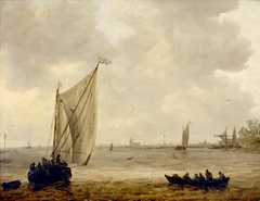 View over the Maas towards Dordrecht by Jan van Goyen