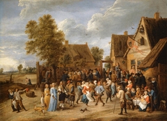 Village Feast with an Elegant Couple by David Teniers the Younger