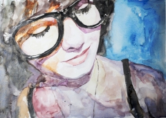 Watercolour Portrait by Stefan Harris